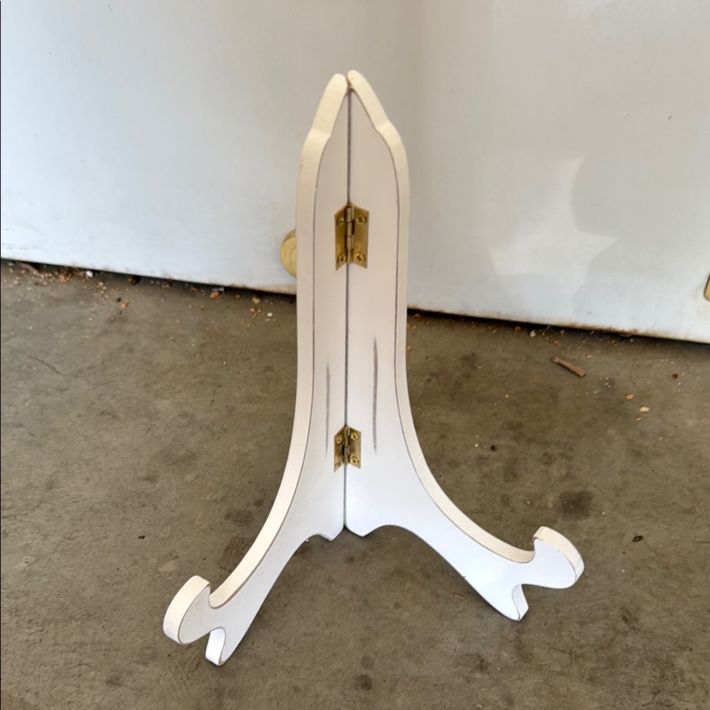 Wedding or other Elegant White Wooden Easel Stand - Set Of 8